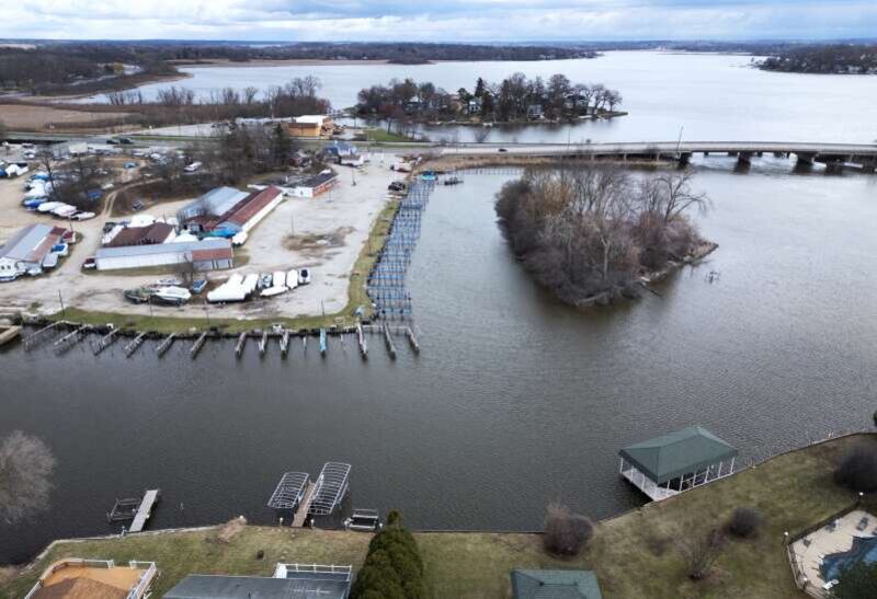 Bauske Boat Marina, at left, along Route 12 in Fox Lake, was purchased by the Fox Waterway Agency for $2.4 million.