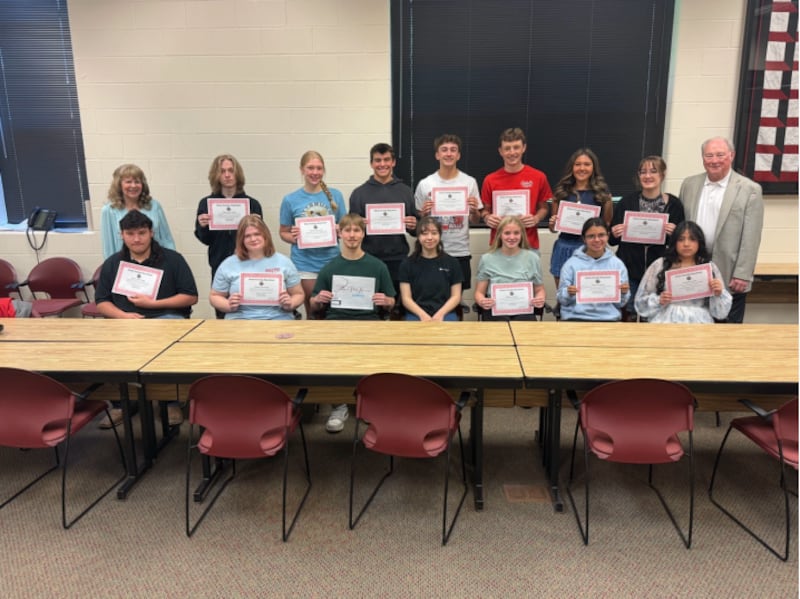 Students at Ottawa Township High School were recognized for their achievement inside and outside of the classroom at a quarterly breakfast held on Tuesday, May 12.