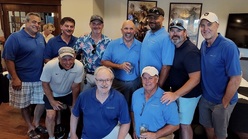 Members of the Fox River Business Alliance pose for a photo during a golf outing fundraiser in August, 2024, at The Hawk Country Club in St Charles.