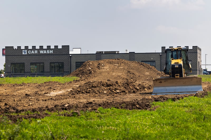 An empty lot at the corner of Keul Road and Galena Avenue is seen Tuesday, Aug. 5, 2025, in Dixon. A multi-tenant building housing four to five businesses is planned for the spot.
