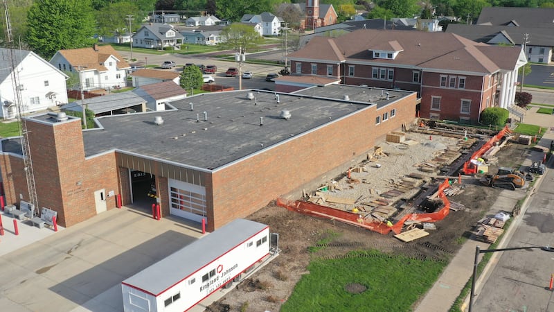 Photos: Princeton fire station expansion underway, adds sleeping quarters