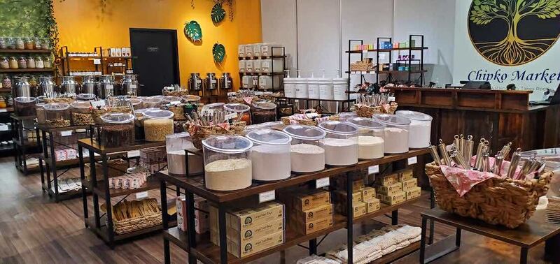 Chipko Market in St. Charles offers a wide variety of eco-friendly and sustainably-sourced products.