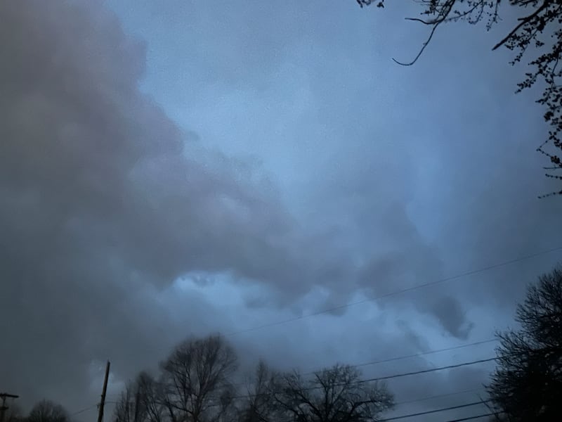 A view of a wall cloud on Tuesday, March 10, 2026 looking south of Princeton.