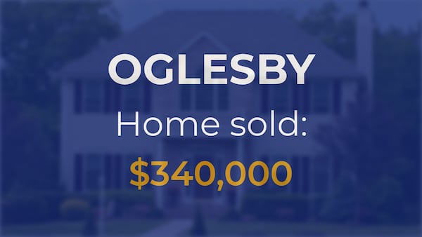 Sale closed in Oglesby: $340,000 for a single-family home
