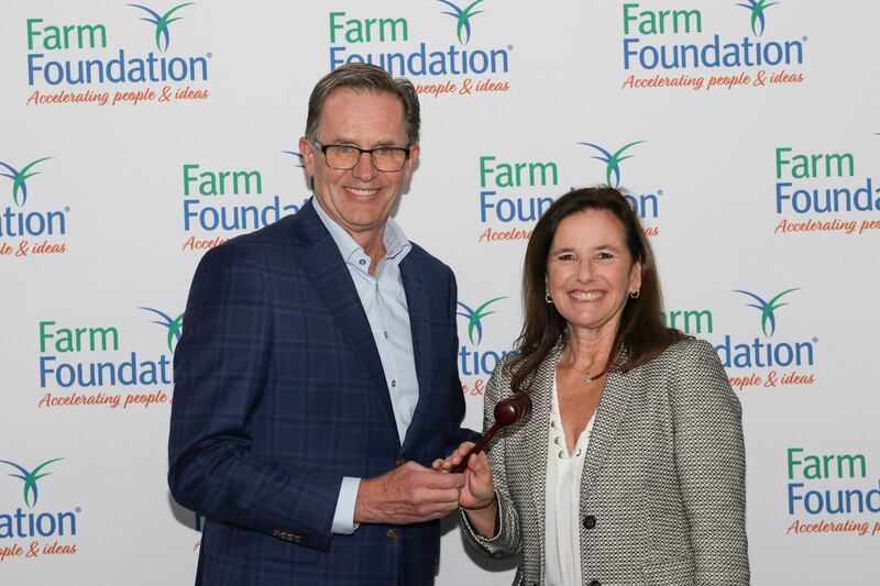 In July, Farm Foundation celebrated the leadership of outgoing board chair, Dan Basse, president of AgResource, and welcomed its new chair, Cheri De Jong, owner of AgriVision Farm Management.
