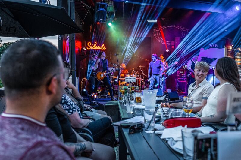 Reserved seating options are plentiful for patrons to enjoy outdoor concerts at 3D Sideouts in Island Lake. For more details, find the events calendar at 3dsideouts.com, click on the desired event, then click the tickets button.