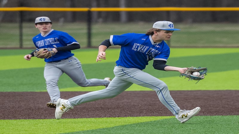 Newman baseball led Sterling 10-0 before lightning struck
