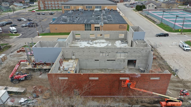 Photos: La Salle-Peru High School's new Ag Center gets brick facade