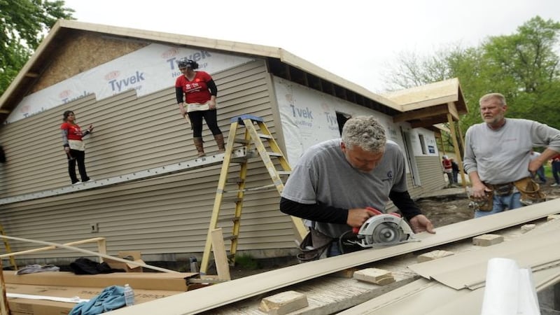 Habitat for Humanity building home in Mendota
