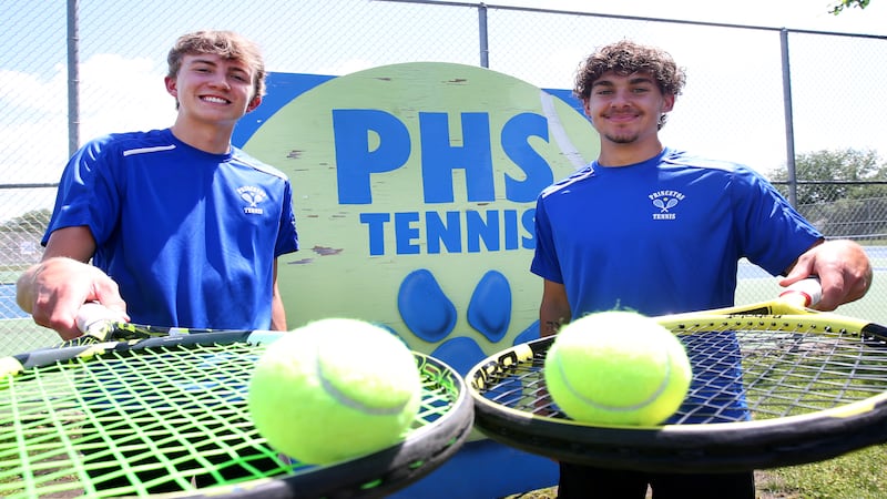 2025 NewsTribune Boys Tennis Players of the Year: Princeton’s Asa Gartin and Jackson Mason