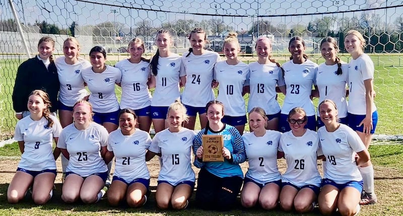 Princeton defeated Belvidere 3-1 to take third-place in the Byron girls soccer tournament on Saturday.