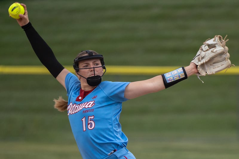 Adelynn Russell (15) of Ottawa pitches on Tuesday, June 3, 2025 at Ottawa High School in Ottawa.