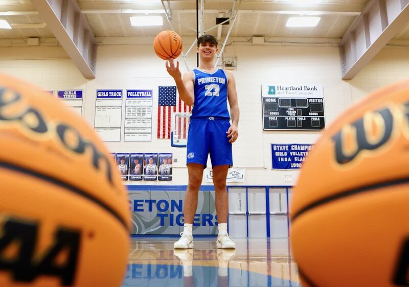 Princeton senior all-stater Noah LaPorte had a memorable senior season, breaking the school's all-time scoring record and leading the Tigers to the sectional finals for the third straight year. He repeats as the BCR Player of the Year in 2024-25.