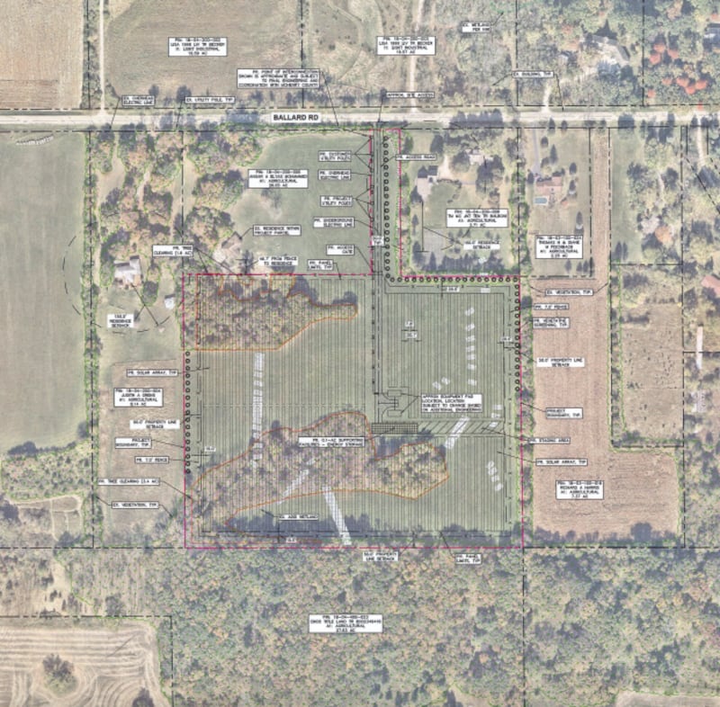 Skystone Solar is proposing to create a 27-acre solar farm at 11305 Ballard Road in McHenry County, just outside of Lakewood.