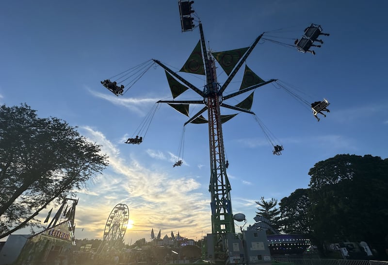 The sun sets during the Summer Fun Fest on Friday, June 14, 2024 in Oglesby.