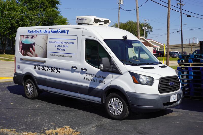 The Rochelle Christian Food Pantry at 770 Lincoln Ave. set a record for families served in August 2025, RCFP Board Member Cal Jacobs said Sept. 25, 2025.