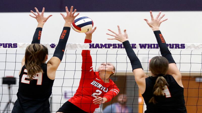 Photos: Huntley vs. Libertyville, Hampshire Sectional semifinal volleyball