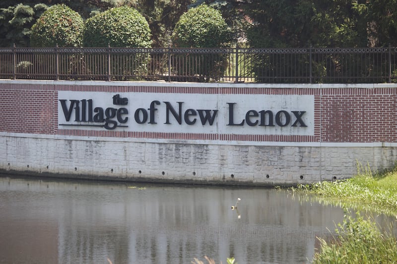A sign for the Village of New Lenox seen on Monday, June 23, 2025.