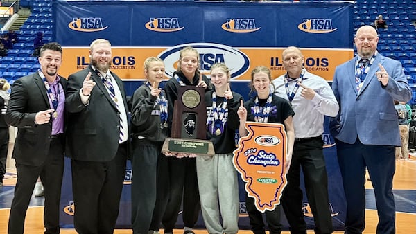 Hampshire wins team title, Huntley’s Janiah Slaughter takes 1st at IHSA state girls wrestling finals