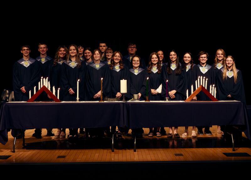 Bureau Valley High School in Manlius inducted 19 new members into the National Honor Society Chapter on Thursday, March 20, 2025.