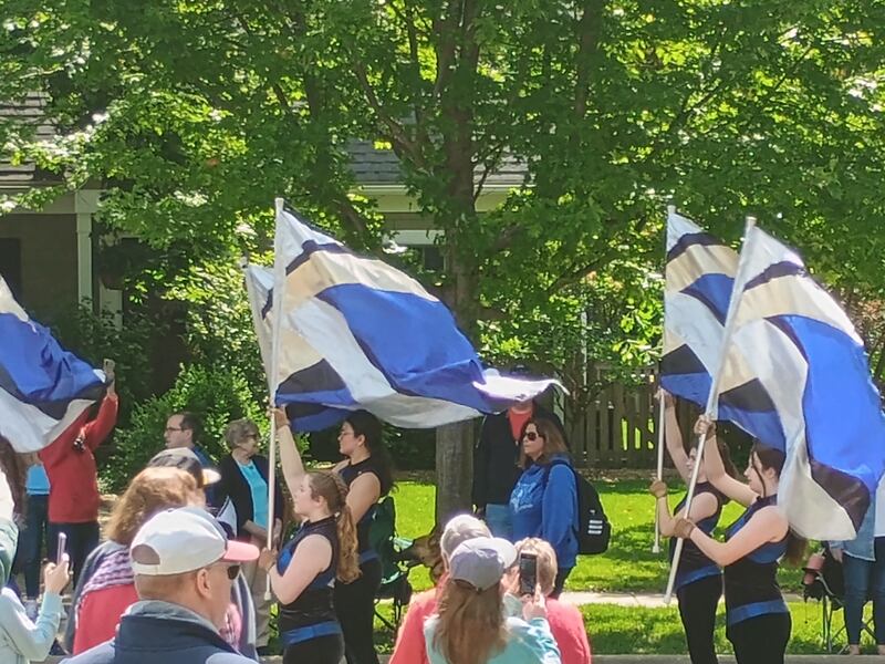 The Geneva High School marching band drew applause in the Memorial Day parade on May 26, 2025.