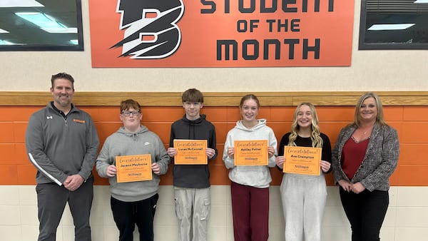 Byron High School students of the month for January named