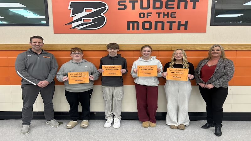 Byron High School students of the month for January named