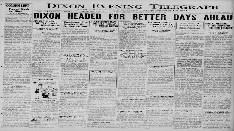 Historical covers for March 26: Dixon headed for better days ahead