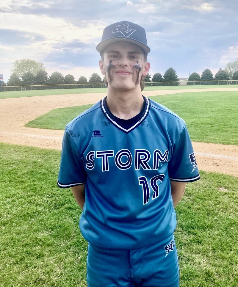 Logan Philhower had two hits and two RBIs and was the winning pitcher in the Storm's 8-0 win over Galva.