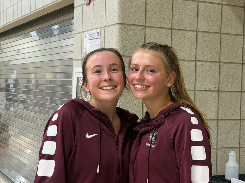 Zoe Nanos (left) and Marissa Taege, Prairie Ridge