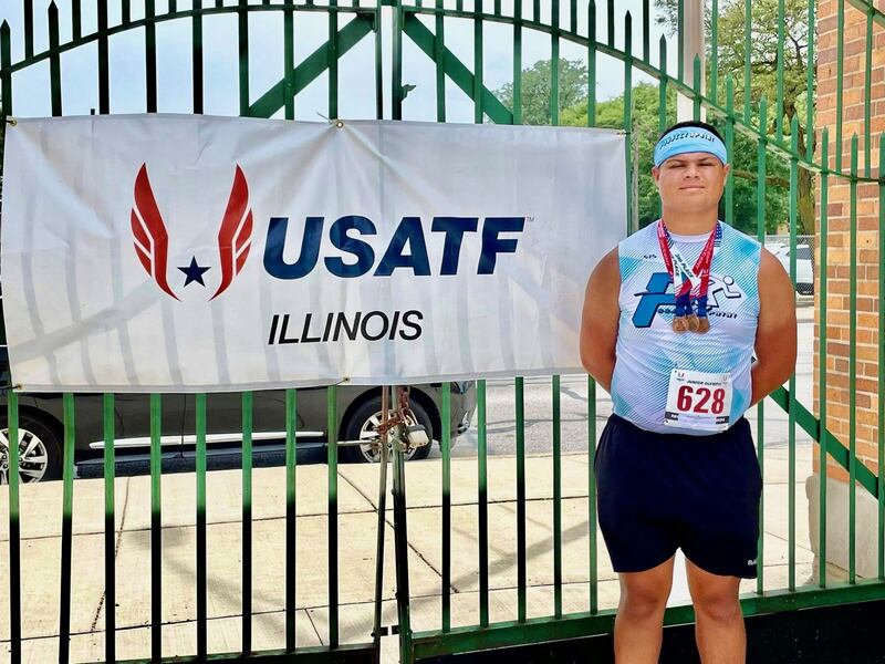 Putnam County’s Alex Rodriguez had three top five finishes at USATF Region 7 Meet this weekend at Proviso East High School in Maywood.