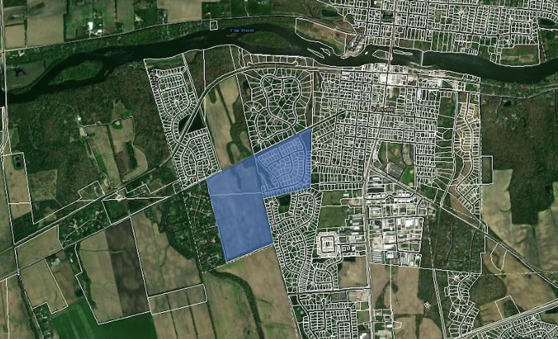 A senior-living community with up to 346 dwelling units is being proposed on the Christie Property, 130 acres located south of Fox Road, west of Morgan Street, and north of the Greenbriar subdivision. The plans include 88 lots from the undeveloped Williamsport subdivision.