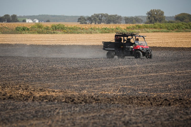 The Harvard Fire Protection District responded to a call on Oct. 5, 2025 to the area of Boone-McHenry County Line Road and Yates Road for a reported brush fire on a farm property.