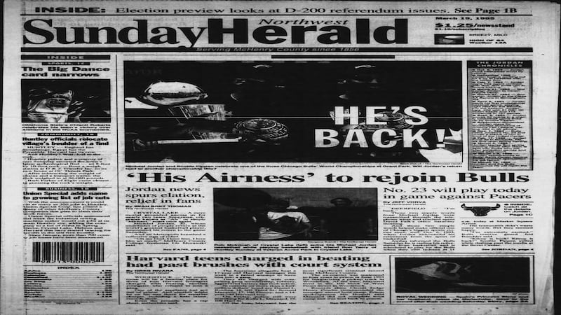 March 19 historical covers: He’s back! Michael Jordan’s return to the NBA