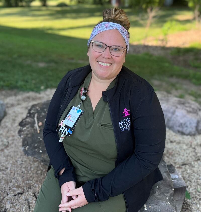 Morris Hospital's September 2025 Fire Starter of the Month, Jordan Doubek.