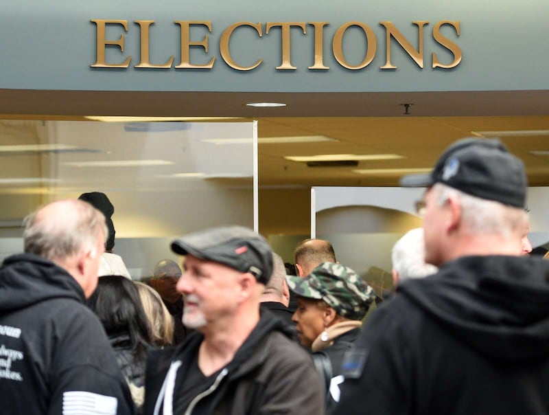 Candidates lined up Monday at the Kane County Clerk’s office in Geneva to file to run for county offices in the 2026 primary.