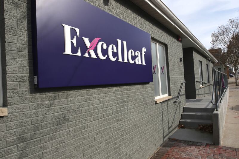 Excelleaf Thursday, Nov. 16, 2023, in DeKalb The dispensary is set to open soon.