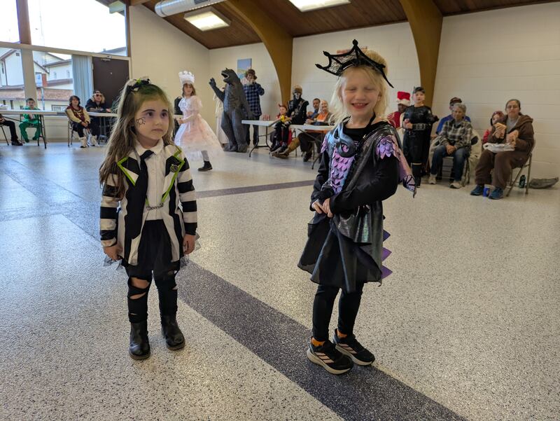 The kindergarten first place winners were Magnolia Wheeler as Bettlejuice and Leah LeFevre as Dragon Princess.