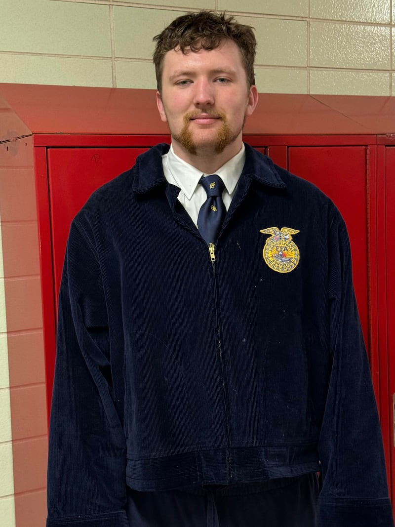 Newt Wright of Oregon High School was recently selected as the District FFA Proficiency Winner in forest management and products.