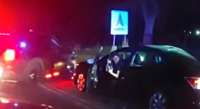Aurora Police Department shows Christopher Lepe, 19, exiting a vehicle brandishing a BB gun. Police say they shot Lepe dead because they thought the BB gun was real.