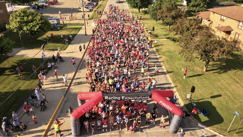 Runners wait the start of the 2025 Walnut 5K Run/Walk for ALS. This year's race starts at 8 a.m., Saturday, July 4.