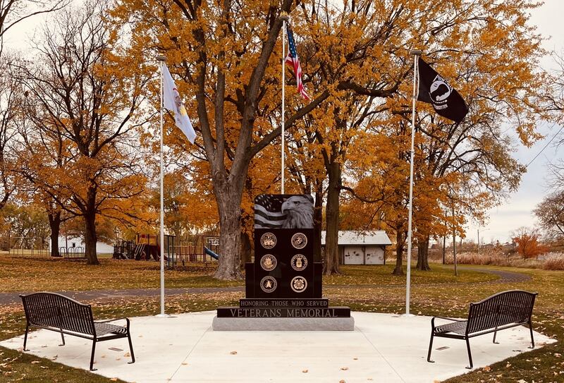 The Manlius Veterans Monument is completed and will be dedicated on Monday, May 25, 2026 at Mullin's Manlius Park during Memorial Day Services at 10 a.m.
