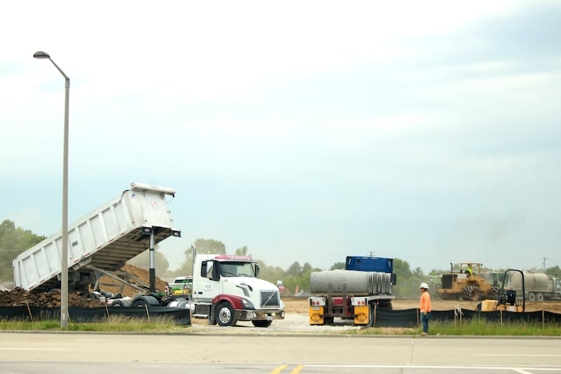 Construction has begun for a Costco on a 33.14 acre site at the northwest corner of Veterans Parkway and Countryside Parkway in the Yorkville Crossing development area.
