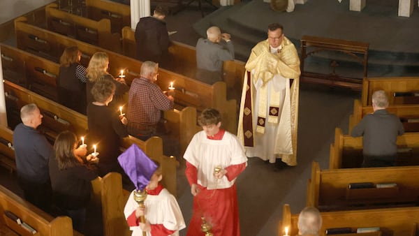 Photos: Utica marks 351st anniversary of Illinois' first Mass on Holy Thursday