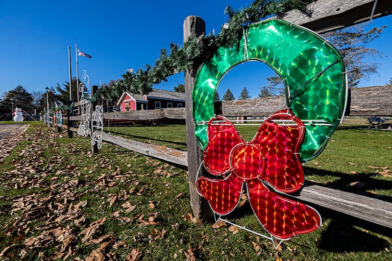 Coloma Park District recently installed more outlets in order to add more displays to the fourth annual Holiday Light Display at Centennial Park in Rock Falls.