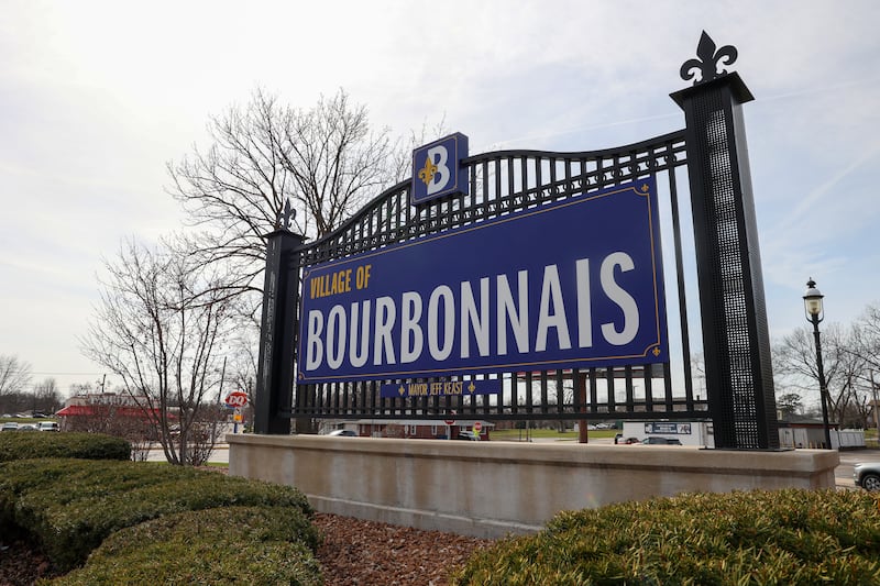 Village of Bourbonnais sign