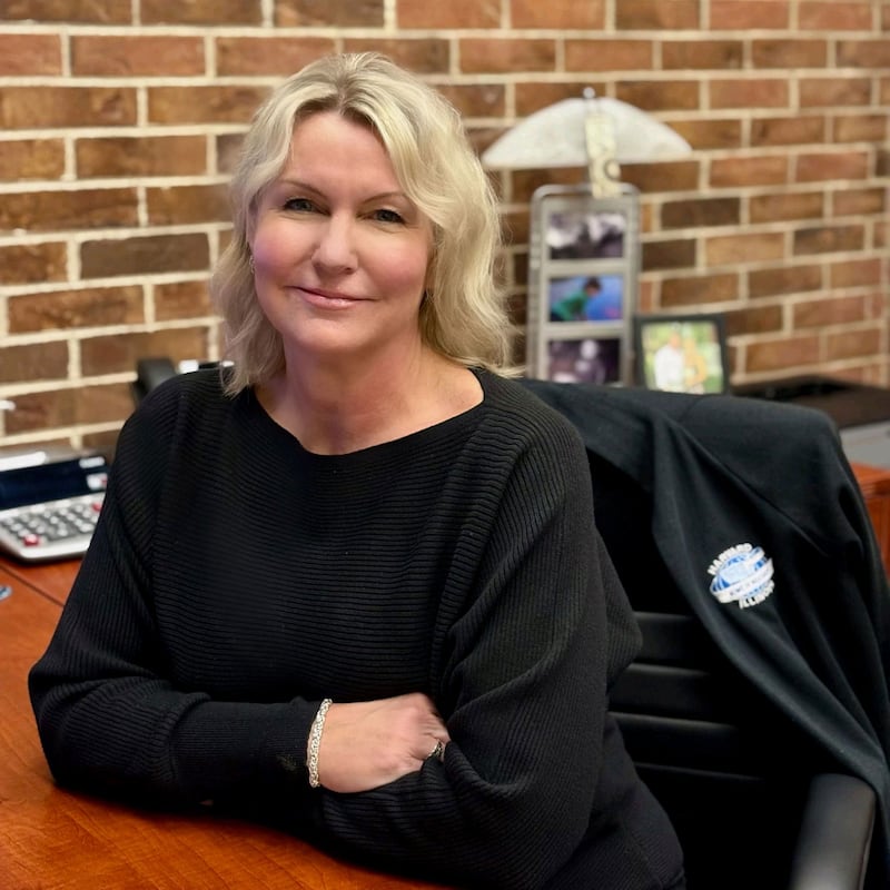 Deb Bejot, seen here on Monday, Nov 10, 2025, first came to Harvard as a police officer, is now the city's administrator.