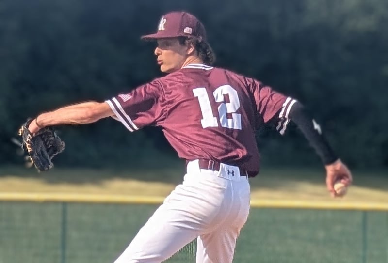 Prairie Ridge's Colt Zaleski delivers a pitch against Cary-Grove during the teams' semifinal game in the Class 3A Cary-Grove Regional on Thursday, May 28, 2026, in Cary.