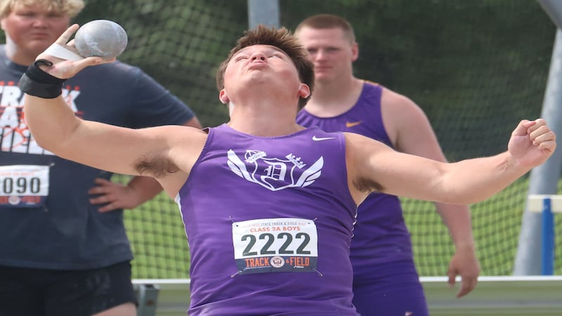Owen LeSage wins Dixon’s first IHSA state shot put title, Sterling’s 4x4 takes third