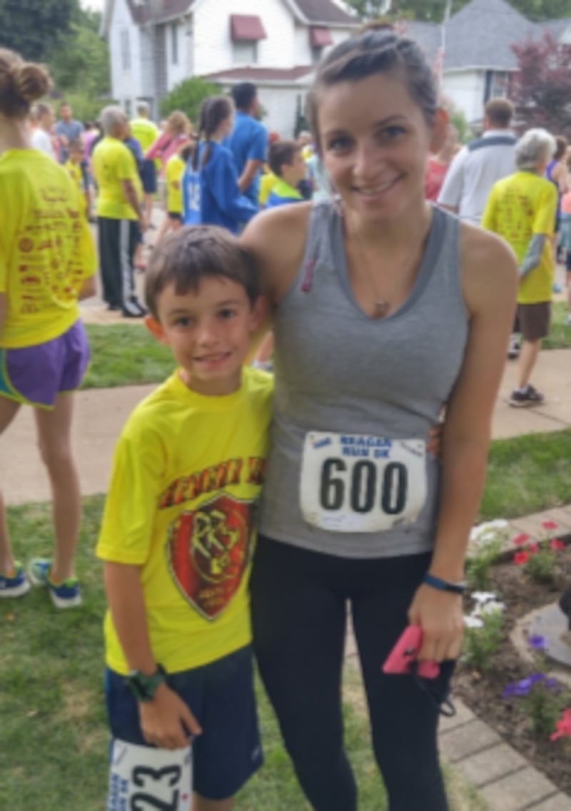 Brittany Geiger and her son, Dean